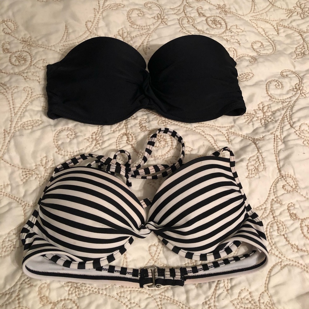 Two bathing suit tops
